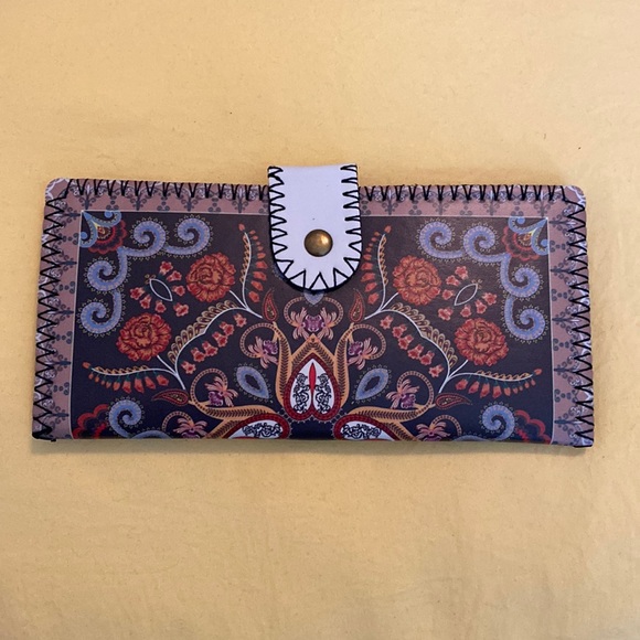 Bohemian wallet with credit card and ID slot - Picture 1 of 9